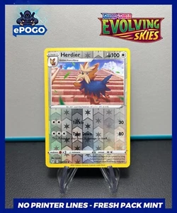 Tarjeta Pokémon Herdier 134/203 Reverse Holo - Pokémon JCC Cielos en Evolución COMO NUEVA - Imagen 1 de 2