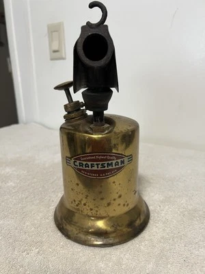 Vintage  Craftsman Blow Torch Brass Finish Original Lable 40-50's - Image 1 of 4