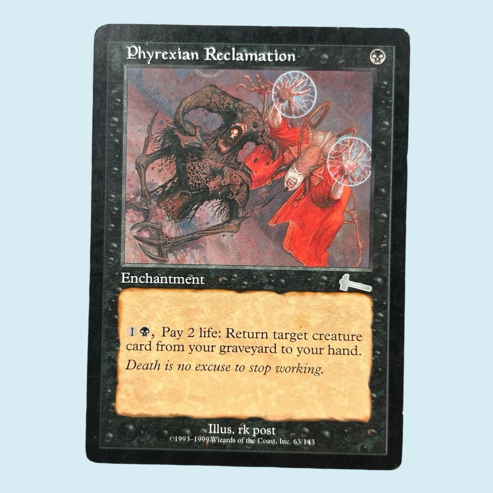Phyrexian Reclamation, Urza's Legacy, Light Play, Magic the Gathering MTG - Image 1 of 1