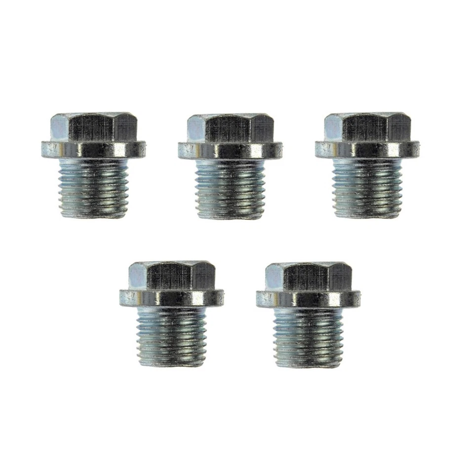 For Jaguar XJ12 1994 1995 1996 Oil Drain Plug | 5 Pieces | Steel Material Silver - Image 1 of 4