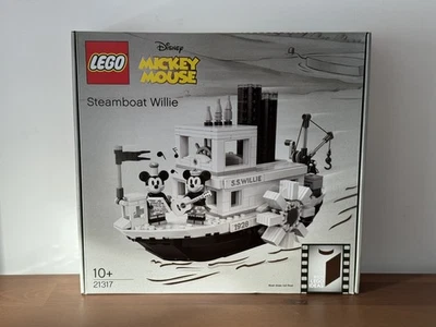 LEGO Disney 21317 Topolino Steamboat Willie nuovo sigillato set ritirato - Immagine 1 di 4