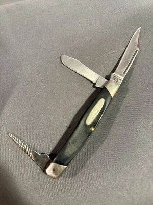 Navaja de bolsillo vintage BUCK 319 código de fecha anterior 3 hojas EE. UU. Foto 1 de 4