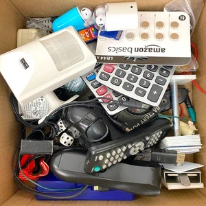 Mixed Electronics Lot - Batteries, SD Cards, Calculators, Cords, Gauges and More - Picture 1 of 10