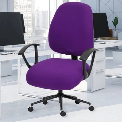 Fundas de asiento de silla de oficina separadas súper elásticas - Computadora universal de spandex... Foto 1 de 4
