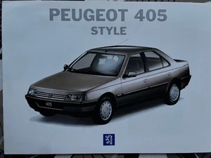 Peugeot 405 Style Prospekt von 1994 - Bild 1 von 1