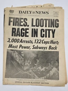 New York City Blackout-July 15 1977 NY Daily News Newspaper 28 Page Special - Picture 1 of 5