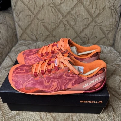 Merrell Vapor Glove 4 Mujer Talla 8 Descalzos Minimalistas Zapatos para Correr Naranja Foto 1 de 4