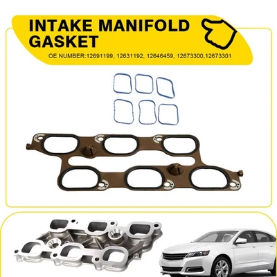 Cylinder Intake Manifold Gasket Kit For Cadillac SRX Chevy GMC Terrain EAK Foto 1 de 4
