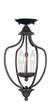 Livex Lighting 4170-07 Home Basics Mini Chandelier Bronze - Image 1 of 3
