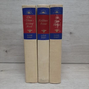Vintage Zane Grey Harper And Brothers Robbers Roost Dude Ranger Thundering Herd - Imagen 1 de 22