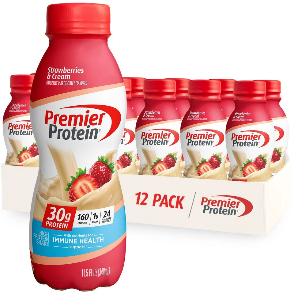 Premier Protein 30g Protein Shake Strawberries & Cream 138 FL Oz