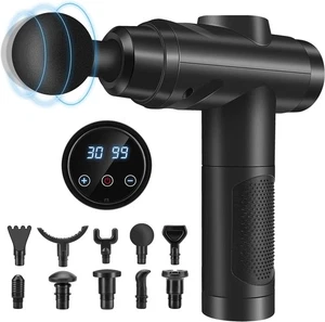 Massage Gun Deep Tissue, Muscle Percussion Massager with 30 Speeds Quiet Hand - Picture 1 of 7