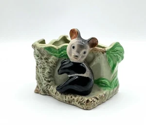 Fioriera angolare in ceramica orso panda - Foto 1 di 6