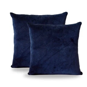 Cotton Velvet Throw Pillow Covers 18x18 inch Pack of 2 for Couch Sofa Decoration - Picture 1 of 6