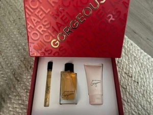 Michael Kors Gorgeous for Women 3 Piece Gift Set 3.4/0.34 Eau De Parfum, Lotion - Picture 1 of 4