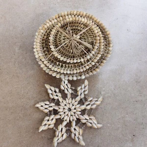 Lot Of 4 Sea Shell Trivets/Hot Plate/Doily- Nautical Ocean Beach New Star Round - Picture 1 of 8