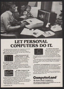 1979 COMPUTERLAND Computer Store - APPLE Computer - Dial-Up Modem - VINTAGE AD - Picture 1 of 1