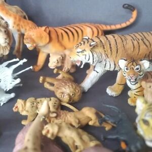 Schleich Safari Jungle Hard Toy Unbranded Mixed Lot Lion Tiger Giraffe Hippo
