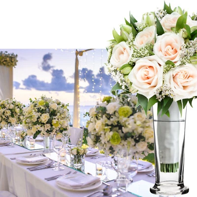 12 Stück Hochzeitsvasen Trompetenvasen Tischvase Blumenvase Hochzeit Väschen Set - Bild 1 von 4