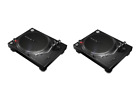 2 Pioneer DJ PLX-500-K High-Torque, Direct-Drive Turntables (Black)