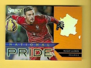 HUGO LLORIS 2015-16 SELECT NATIONAL PRIDE ORANGE PRIZM  #17 FRANCE  SER #d /149