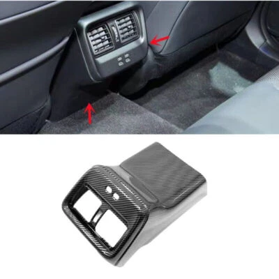 ABS Carbon Fiber Rear Air Outlet Vent Frame Cover Trim For Toyota Crown 2023 - Image 1 of 4