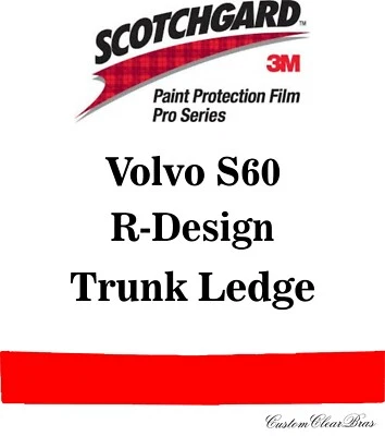 3M Scotchgard Paint Protection Film Pro Series 2019 2020 2021 Volvo S60 R-Design - Image 1 of 3