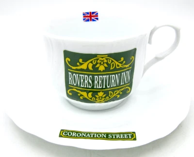 Coronation Street First Episode Commemorative Tea Cup & Saucer - Rover's Return - Image 1 of 4