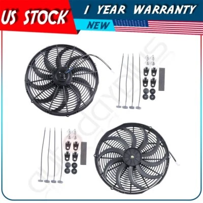 Ventilador de refrigeración condensador radiador universal 16" para Toyota MR2 Spyder 2000-2006 Foto 1 de 4