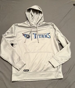 Tennessee Titans Hooded Sweatshirt Mens Medium Gray NFL Team Apparel Hoodie - Picture 1 of 11