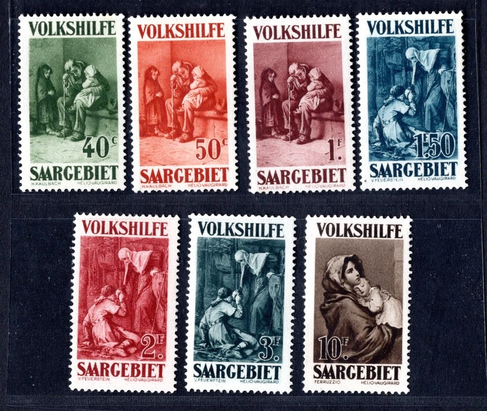 GERMANY SAAR 1929 SCOTT #B16-B22 MINT NEVER HINGED - Image 1 of 2