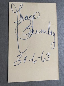 GRACE BUMBRY (†2023) Oper signed Briefkarte 8,5x15 Autogramm - Picture 1 of 1