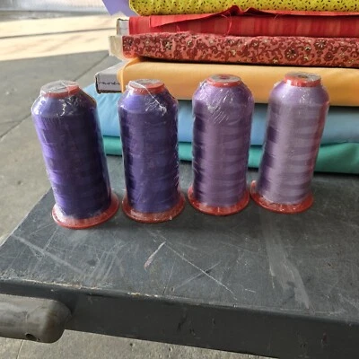 Purple ARC Rayon Machine Embroidery Thread  Lot 5000m  Spools 40 wt SEALED  - Image 1 of 4