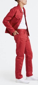 red 501 jeans