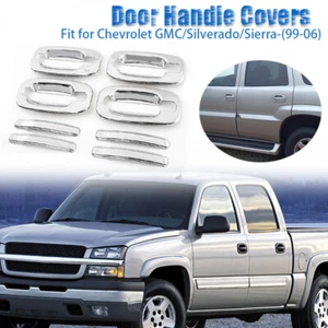 For 1999-2006 2005 Chevy Silverado GMC Sierra Chrome 4Dr Door Handle Covers Trim - Picture 1 of 10