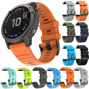 Quick Release Silicone Strap Watch Band For Garmin Fenix 7 7X 6 6X Pro 5 5X Plus