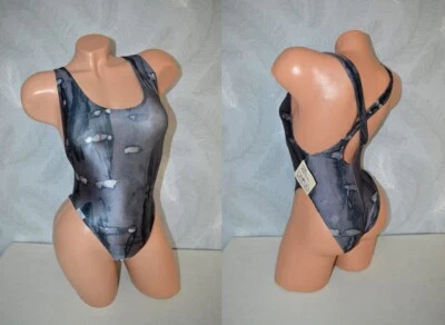 *NEU* Sportlicher Batik Wetlook Glanz Vintage Badeanzug von Grigo, Gr.36 38 - Bild 1 von 4