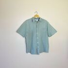 Men’s Green Tartan Croft & Barrow S/S Button Down Shirt Size XL EUC