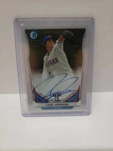 LUKE JACKSON 2014 BOWMAN CHROME PROSPECTS AUTOS RC AUTO - Picture 1 of 2
