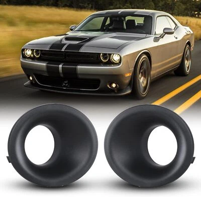 Fog Lights Bezels for 2015-2022 Dodge Challenger Fog Lamp Cover Replacement - Image 1 of 4