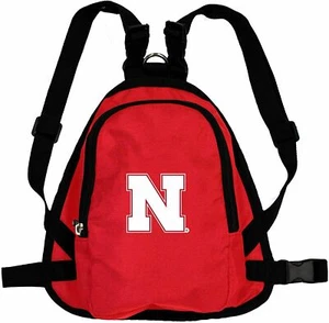NEBRASKA HUSKERS CORNHUSKERS PERRO GATO MINI MOCHILA ARNÉS con CORREA PEQUEÑA MEDIANA - Imagen 1 de 4