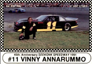 1991 Langenberg Seekonk Speedway 1 Vinny Annarummo Swansea Massachusetts MA Card - Picture 1 of 2