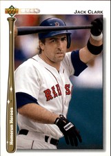 1992 Upper Deck Home Run Heroes Boston Red Sox Baseball Card #HR14 Jack Clark
