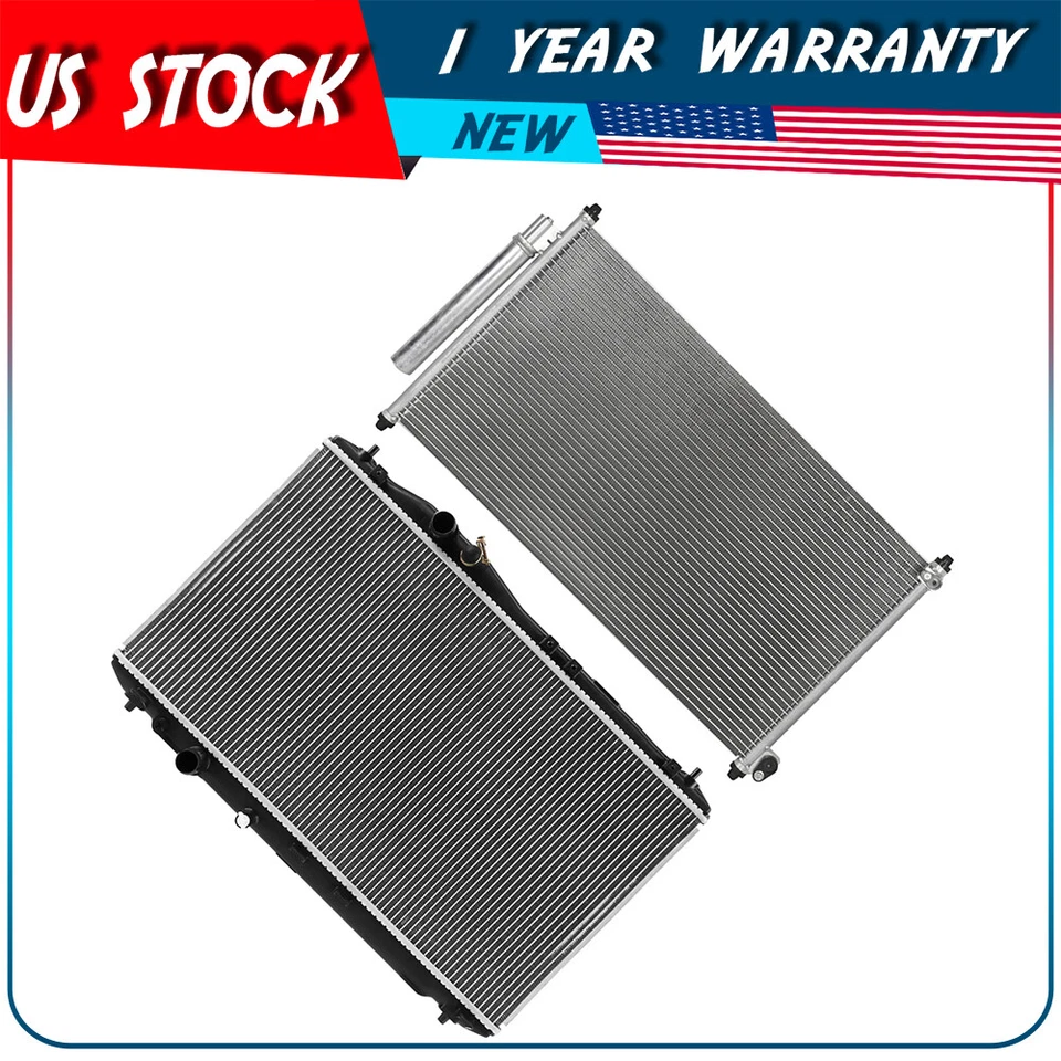 Kit de radiador y condensador de aire acondicionado para Acura ILX 2016 2017 2018 repuesto Foto 1 de 4