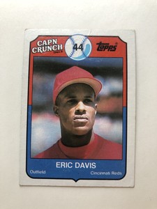 1989 Topps Cap'n Crunch Baseball Card #13 Eric Davis