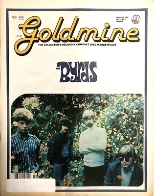 Goldmine #273 - The Byrds (cover) (1/11/91) Great shape. Foto 1 de 3