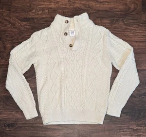 Gap. Boys Cream Cable knit Sweater. Size XXL EUC - Picture 1 of 6