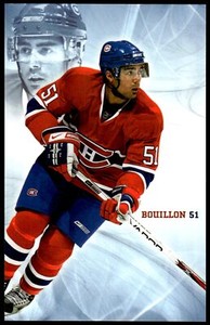 2007-08 MONTREAL CANADIENS TEAM POSTCARD FRANCIS BOUILLON