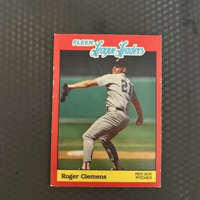 1989 Fleer Baseball's League Leaders - #5 Roger Clemens - Image 1 of 2