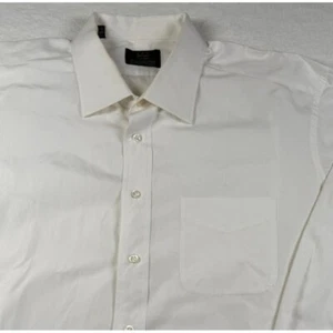 Ike Behar New York Rochester Big & Tall White Dress Shirt Size 18.5 / 36 Big - Picture 1 of 8